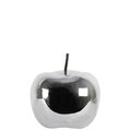 Urban Trends Collection Urban Trends Collection 44300 4.75 x 4.75 x 4.75 in. Ceramic Apple Figurine; Pearlized Finish - Silver; Small 44300